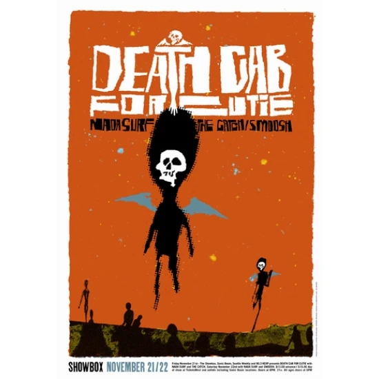 Death Cab for Cutie Seattle Concert Poster by Patent Pending