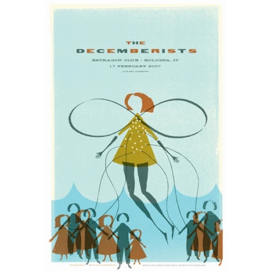 The Decemberists Italy Concert Poster by Patent Pending