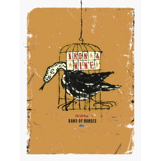 Iron and Wine & Band of Horses Concert Poster (SOLD OUT)