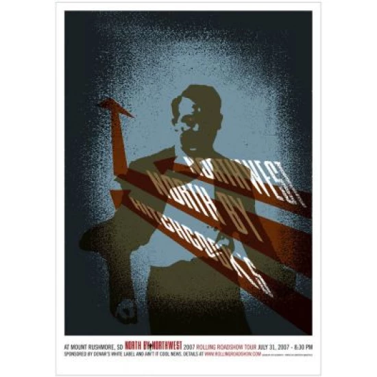 North By Northwest Movie Poster by Patent Pending (SOLD OUT)