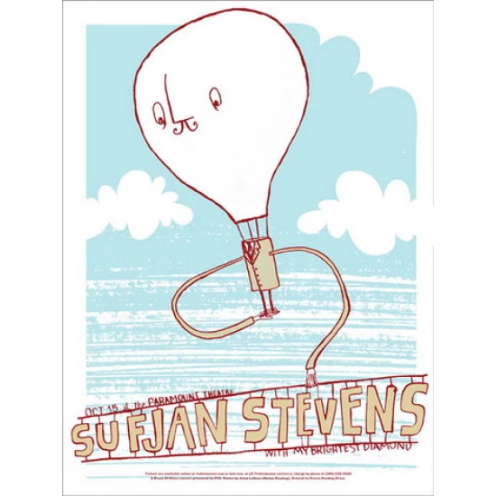 Sufjan Stevens Concert Poster by Patent Pending (SOLD OUT)