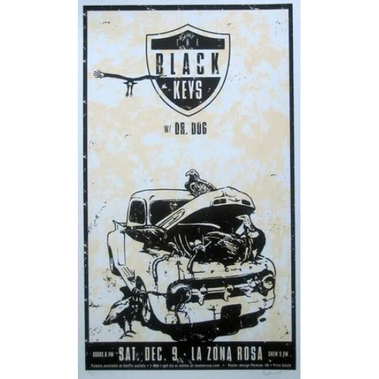 The Black Keys Concert Poster (Austin) (SOLD OUT)