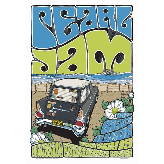 Pearl Jam Australia Concert Poster #9 (Newcastle)