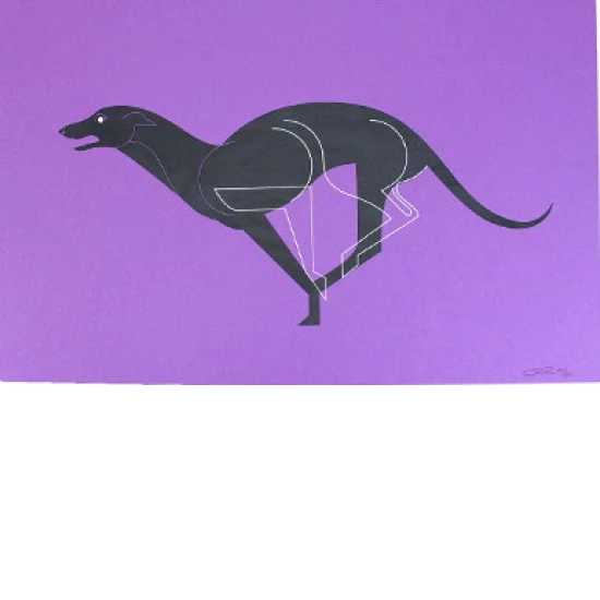 Greyhound print by Eleanor Grosch