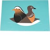Mandarin Ducks by Eleanor Grosch