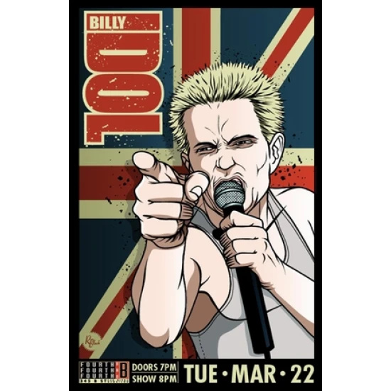 Billy Idol Concert Poster (SOLD OUT)