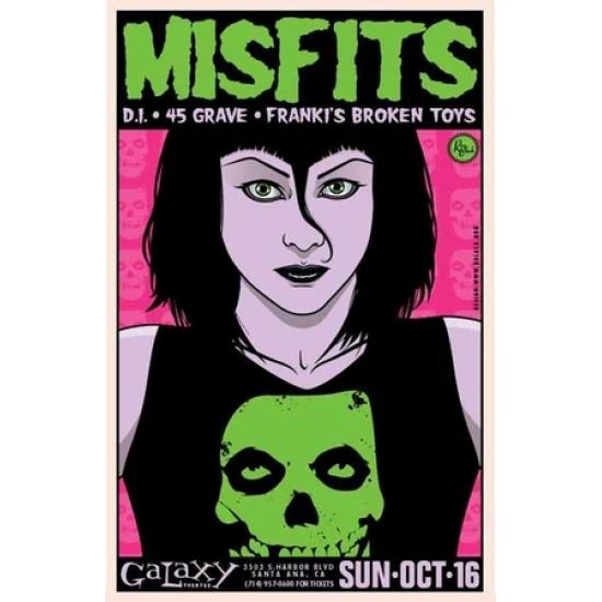 The Misfits 2005 Concert Poster by R. Black (SOLD OUT)