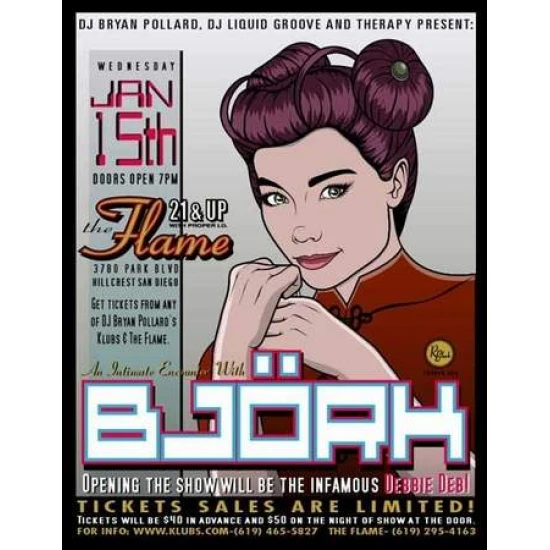 Bjork Concert Poster by R. Black (SOLD OUT)