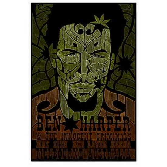 Ben Harper Concert Poster by Rhys Cooper (SOLD OUT)
