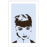Audrey (blue) print by Red Bluff
