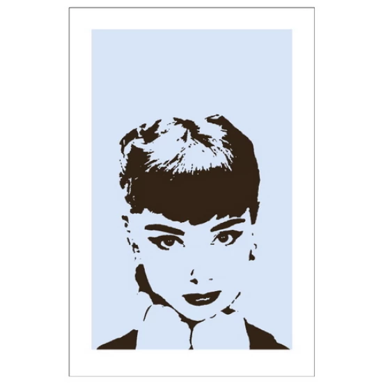 Audrey (blue) print by Red Bluff