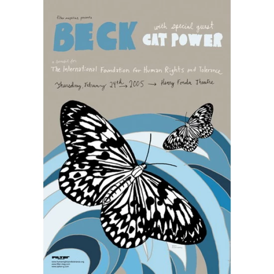 Beck & Cat Power Concert Poster (SOLD OUT)