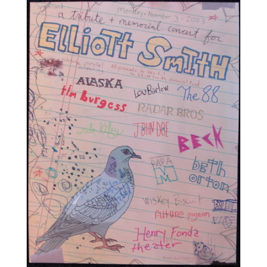 Elliott Smith Memorial Concert Poster (SOLD OUT)