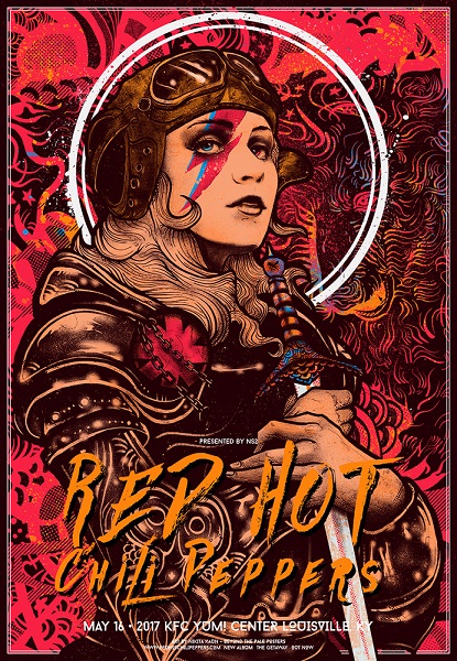 Redaktør solo cerebrum The Red Hot Chili Peppers concert poster by Nikita Kaun | Poster Cabaret