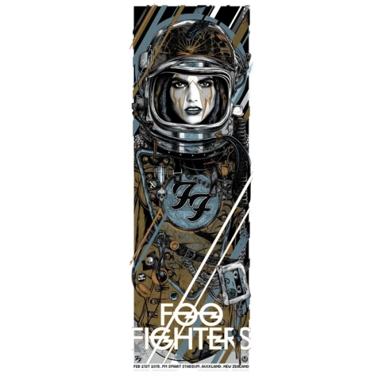 Foo Fighters 2015 concert poster by Rhys Cooper (SOLD OUT)