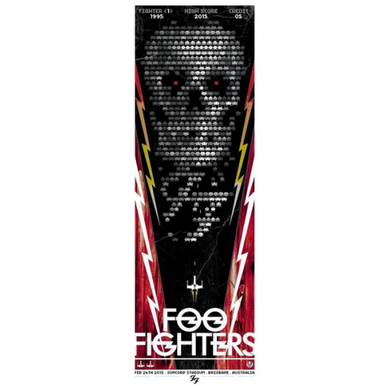 Foo Fighters Australia concert poster by Rhys Cooper (SOLD OUT)