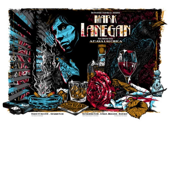 Mark Lanegan 2010 concert poster by Rhys Cooper (SOLD OUT)
