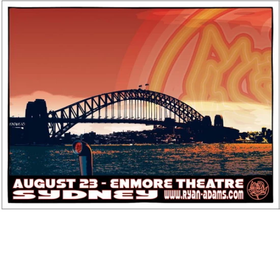 Ryan Adams Sydney Concert Poster by Daymon Greulich SOLD OUT