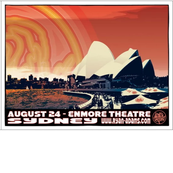 Ryan Adams Concert Poster (Sydney - August 24) SOLD OUT