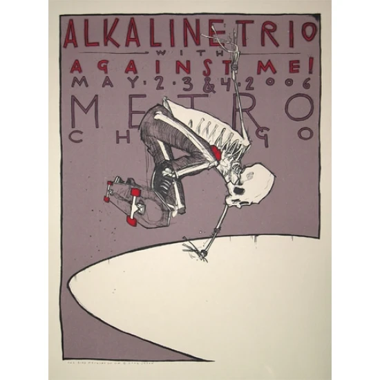Alkaline Trio Concert Poster by Jay Ryan (SOLD OUT)
