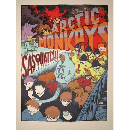 Arctic Monkeys Concert Poster by Jay Ryan (SOLD OUT)