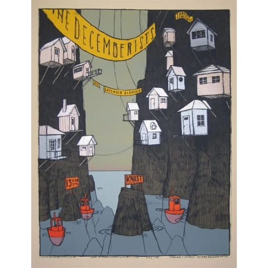 The Decemberists Germany Concert Poster by Jay Ryan (SOLD OUT)