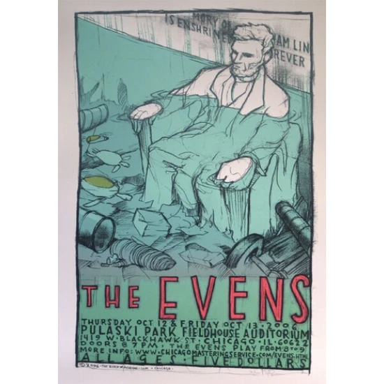 The Evens Concert Poster by Jay Ryan (SOLD OUT)
