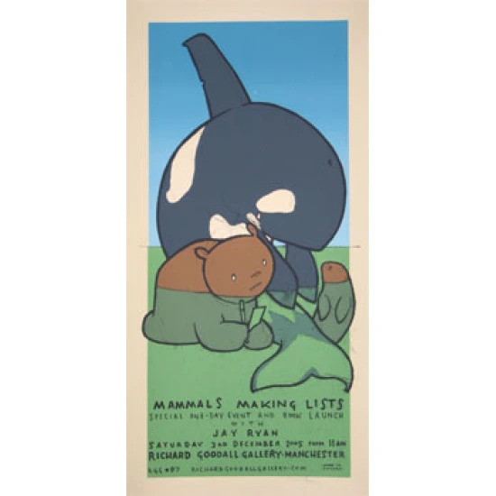 Mammals Making Lists Poster by Jay Ryan (SOLD OUT)