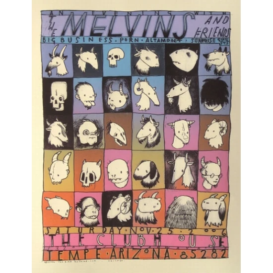 The Melvins Concert Poster by Jay Ryan