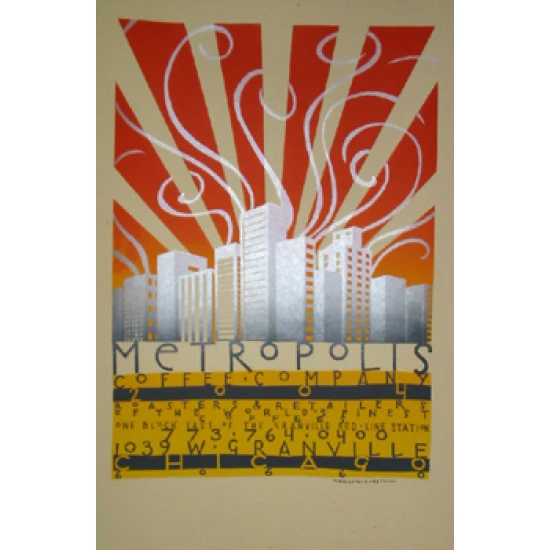Metropolis Coffee Company Poster by Jay Ryan (SOLD OUT)