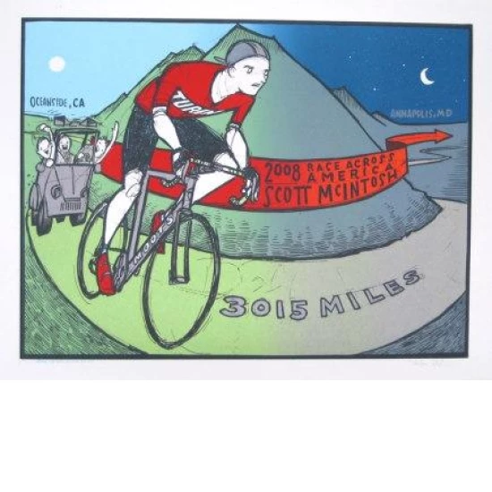 Race Across America Poster by Jay Ryan (SOLD OUT)