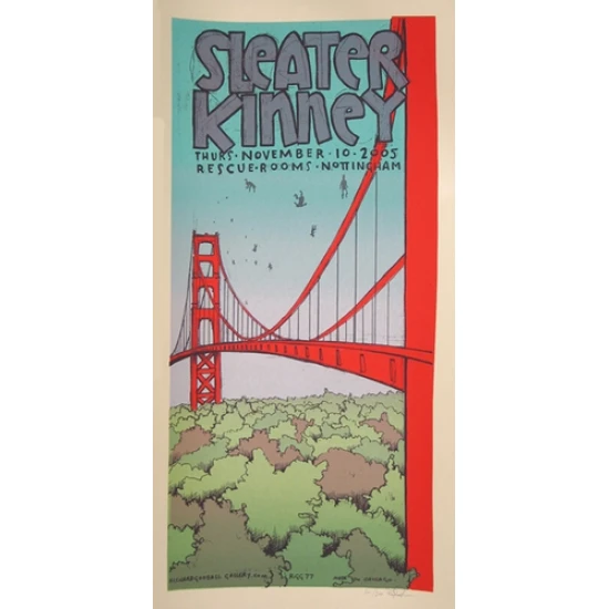 Sleater Kinney Concert Poster by Jay Ryan (SOLD OUT)