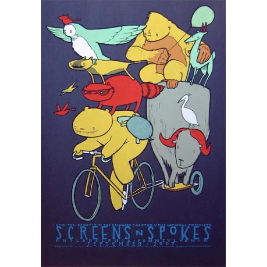 Screens and Spokes Poster by Jay Ryan (SOLD OUT)