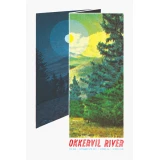 Okkervil River Dallas concert poster by Scott Campbell