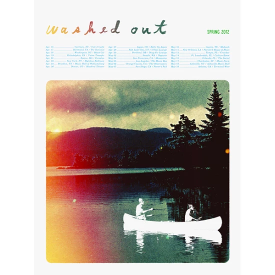 Washed Out tour poster by Scott Campbell (SOLD OUT)