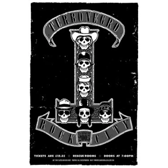 Turbonegro Concert Poster (Slater) SOLD OUT