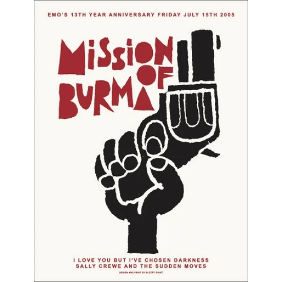 Mission of Burma Concert Poster by Jaime Cervantes
