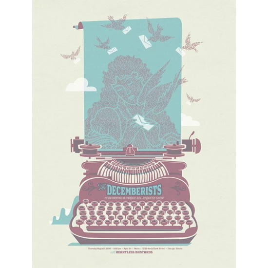 The Decemberists Concert Poster by The Spike Press (SOLD OUT)