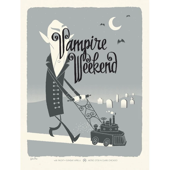 Vampire Weekend Concert Poster by Spike Press (SOLD OUT)