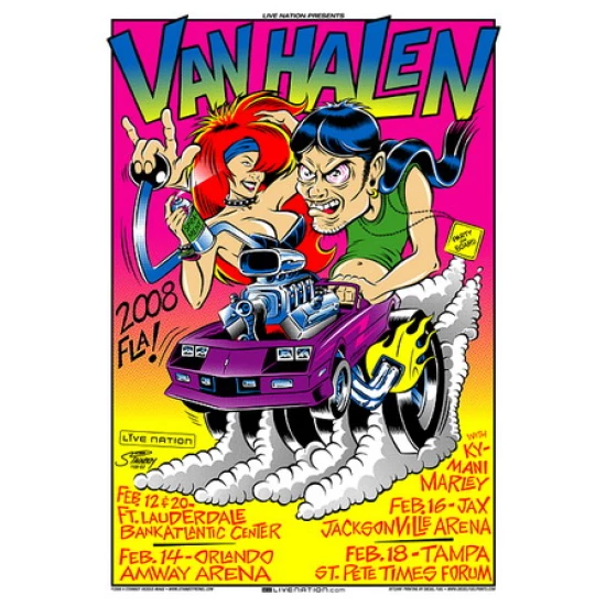 Van Halen Concert Poster by Stainboy (SOLD OUT)