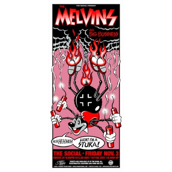 The Melvins Concert Poster by Stainboy