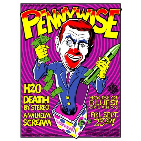Pennywise Concert Poster by Stainboy (SOLD OUT)