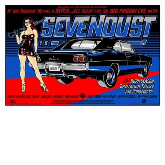 Sevendust 2006 Concert Poster by Stainboy (SOLD OUT)