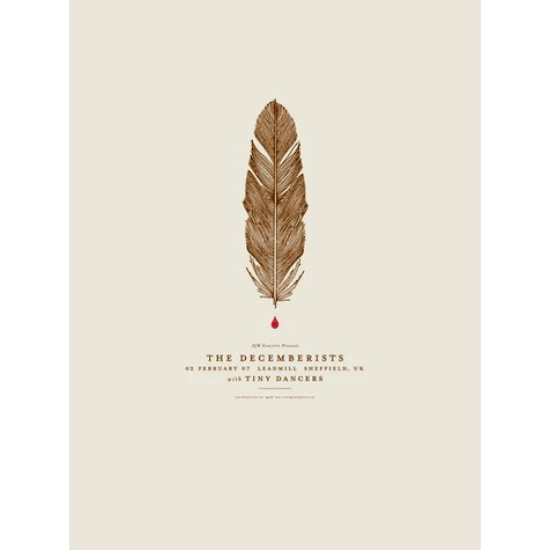 The Decemberists UK Concert Poster by Jason Munn (SOLD OUT)