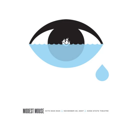 Modest Mouse Kalamazoo Concert Poster by The Small Stakes (SOLD OUT)