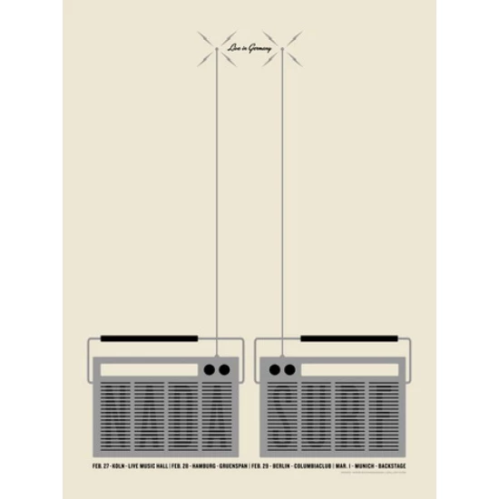 Nada Surf Germany Concert Poster by Jason Munn (SOLD OUT)