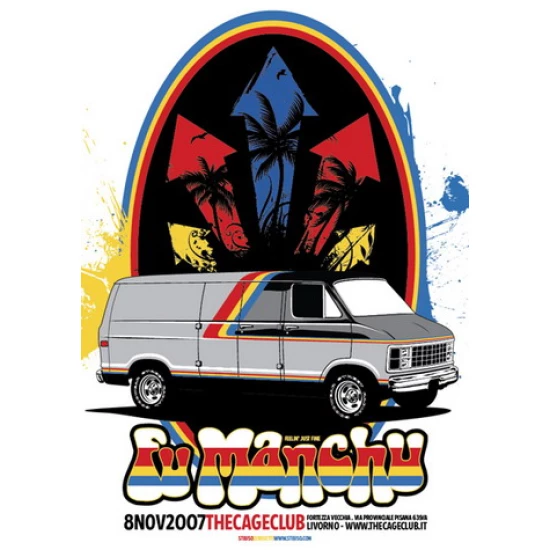 Fu Manchu Concert Poster (Italy) (SOLD OUT)