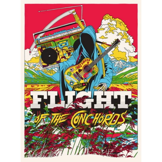 Flight of the Conchords Santa Barbara concert poster by Tyler Stout (SOLD OUT)