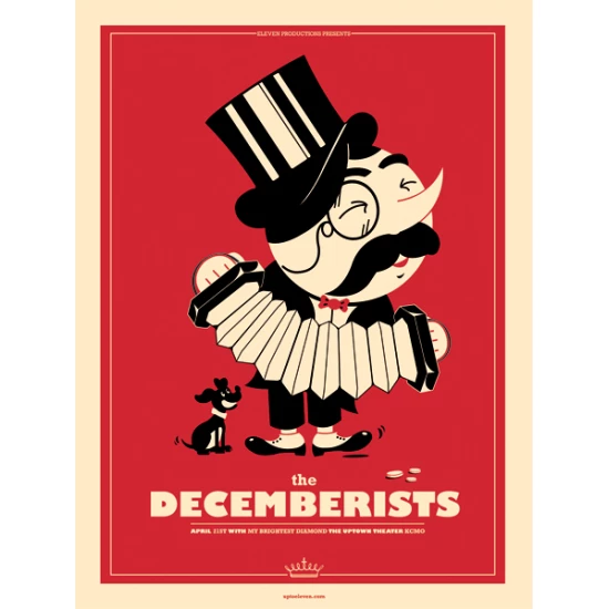 The Decemberists Concert Poster by Vahalla Studios (SOLD OUT)