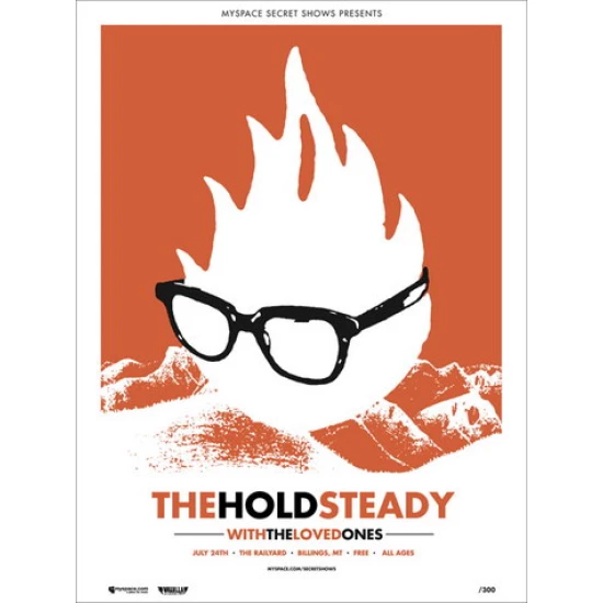The Hold Steady Concert Poster by Vahalla Studios